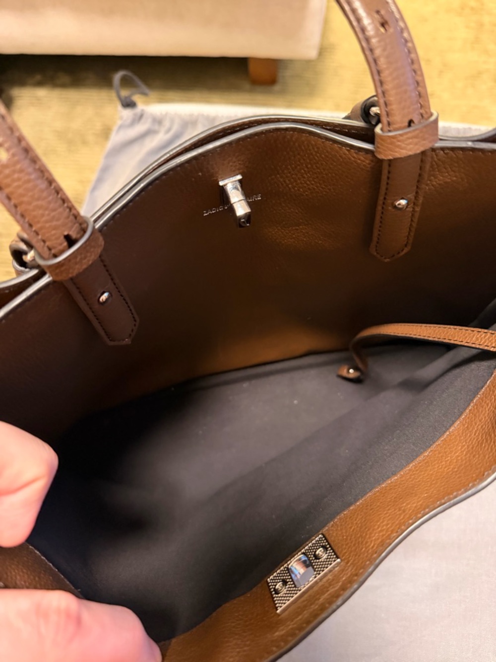 Zadig & Voltaire Jack Bag in Suede - Picture 7 of 8